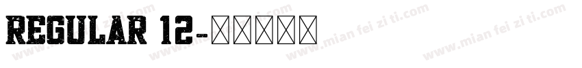 Regular 12字体转换